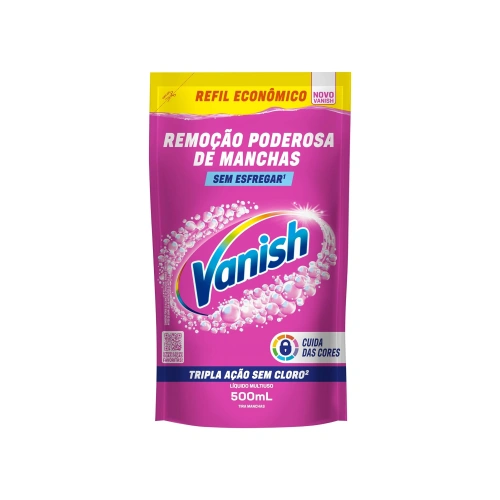 Vanish Multiuso - Tira Manchas em Gel, Refil Econômico para roupas coloridas, 500ml
