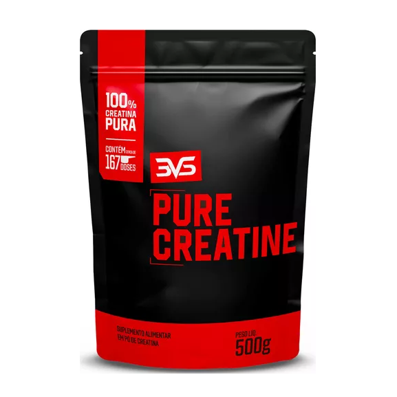 Creatina Monohidratada 500g, 100% Pura Com Laudo - 3vs