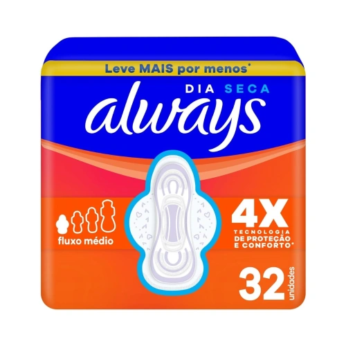 Absorvente Always Super Proteção Seca, 32U