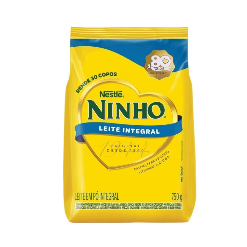 Ninho, Leite Po Integral, Pacote 750g