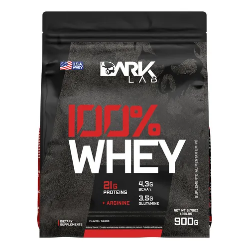 100% Whey Protein Chocolate Refil 900g - Dark Lab