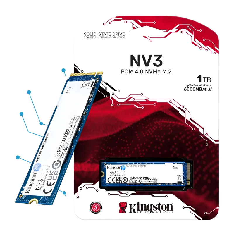 SSD Interno 1TB M.2 Nvme Kingston Pcie Gen 4.0 Formato 2280
