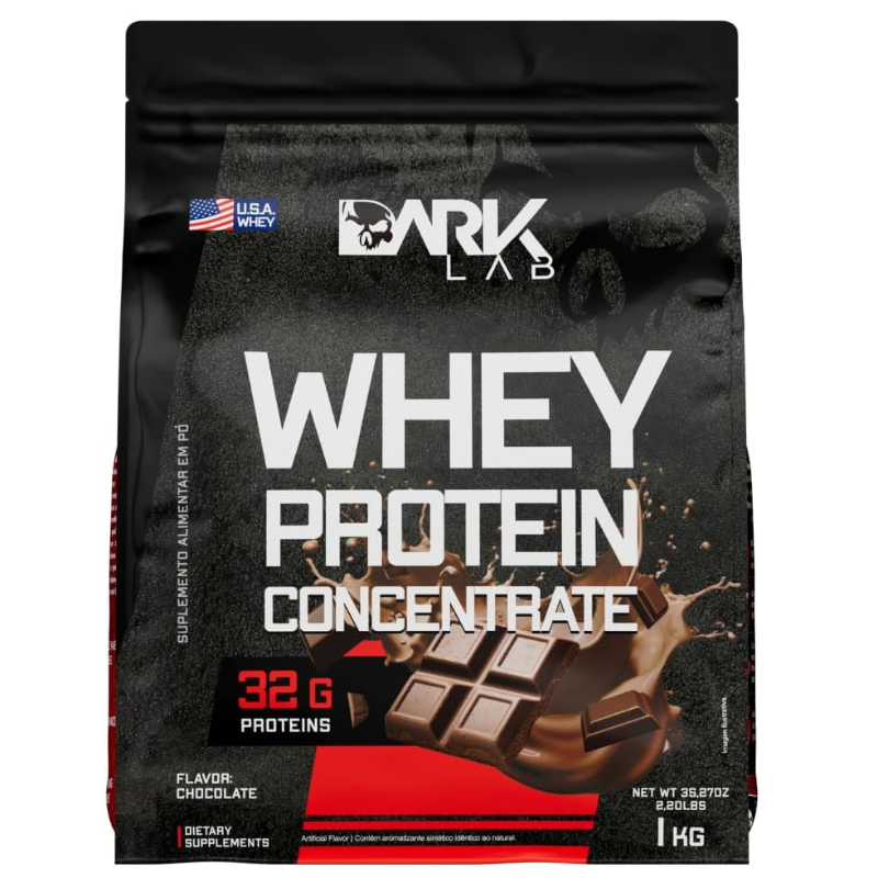 Whey Protein Concentrado 1kg Dark Lab Sabor Chocolate
