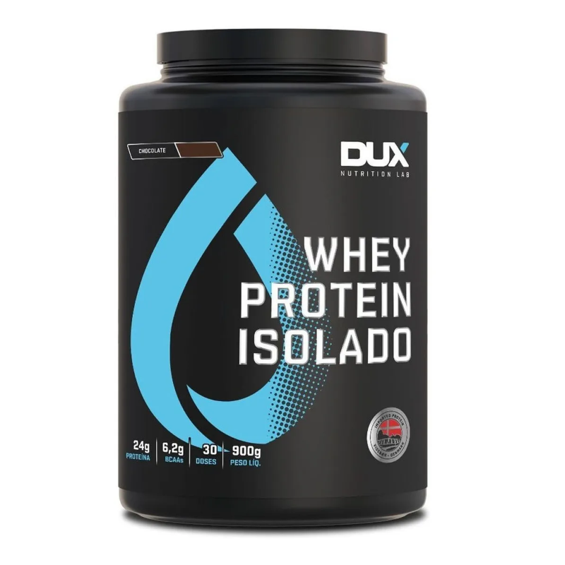 Whey Protein Isolado Dux Nutrition, Pote 900g Chocolate