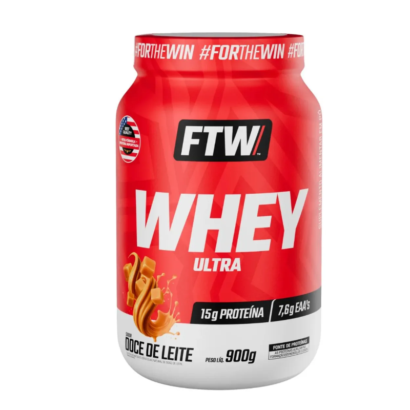 Whey Ultra Protein Pote 900g, FTW, Doce de leite