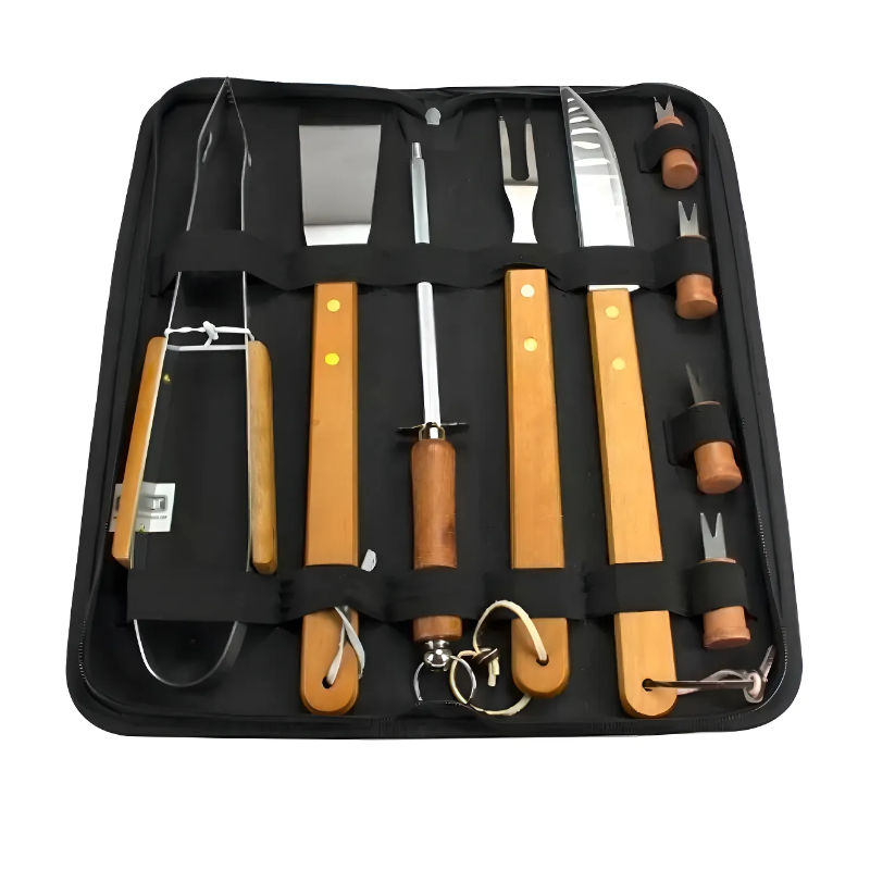 Kit Para Churrascos 360 Kit Churrasco Conjunto Talhes Para Churrasco - 10 Unidades