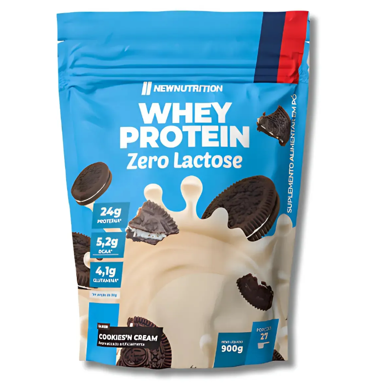 Pó Whey Protein Zero Lactose 900g NewNutrition, Cookies & Cream