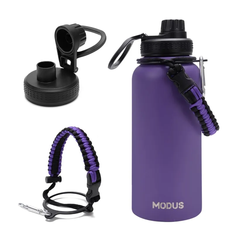 MODUS Garrafa de Água Térmica Esportiva Inox 950mL, Roxo