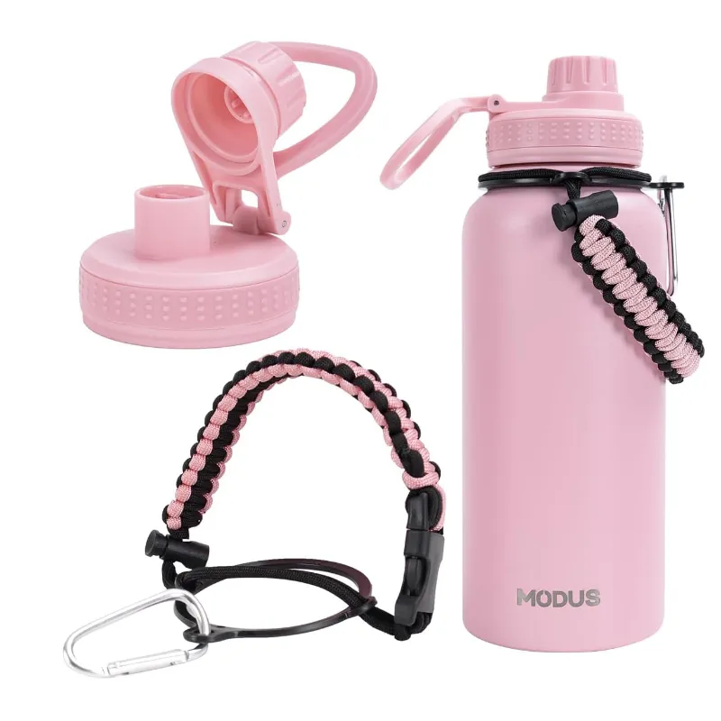 MODUS Garrafa de Água Térmica Esportiva Inox 950mL, Rosa