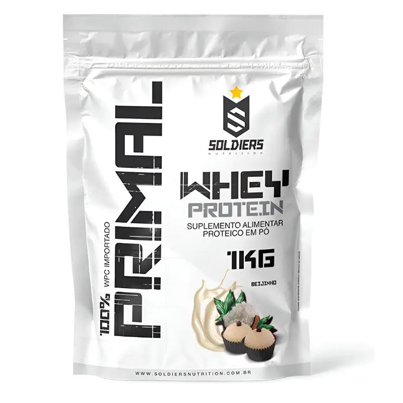 Whey Protein Primal 1kg Soldiers Nutrition, Beijinho