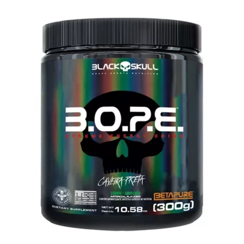 Pré Treino Black Skull BOPE 300g, Limão