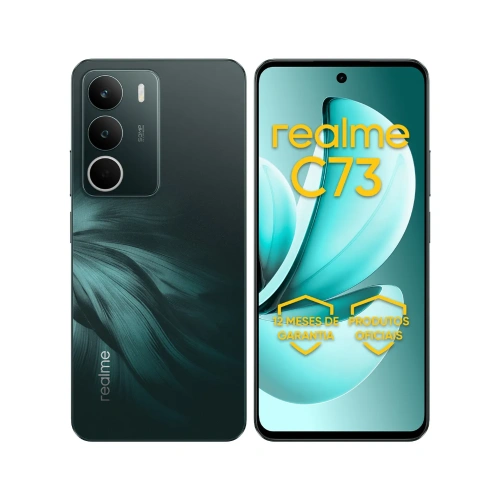 Celular Smartphone Realme C73 RMX5303 128GB 4GB RAM 120Hz 6000mAh, Verde