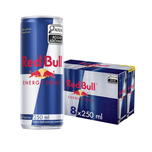 Bebida Energética Red Bull Energy Drink 250ml 8 latas