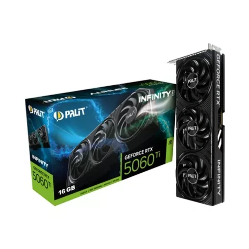 Placa de Vídeo Palit GeForce NVIDIA RTX 5060 Ti 16GB INFINITY 3 GDDR7 NE7506TS19T1-GB2061S