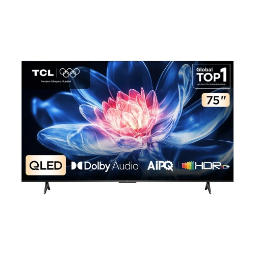Smart TV TCL T6C 75" 4K QLED Tela HVA HDR10+ Google TV