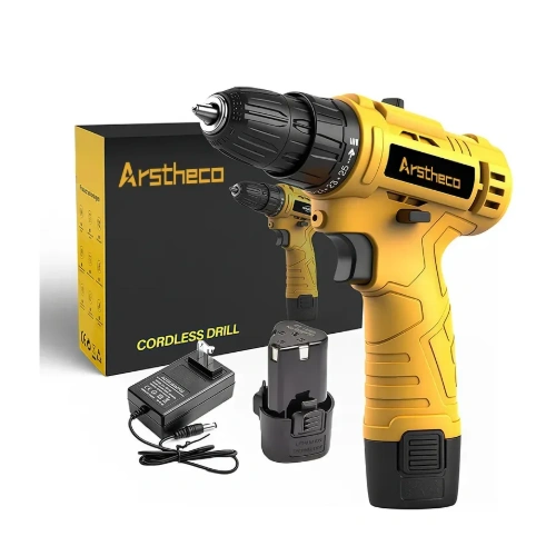 Parafusadeira Furadeira Sem Fio Arstheco 25N 3/8 10mm 12V Bivolt