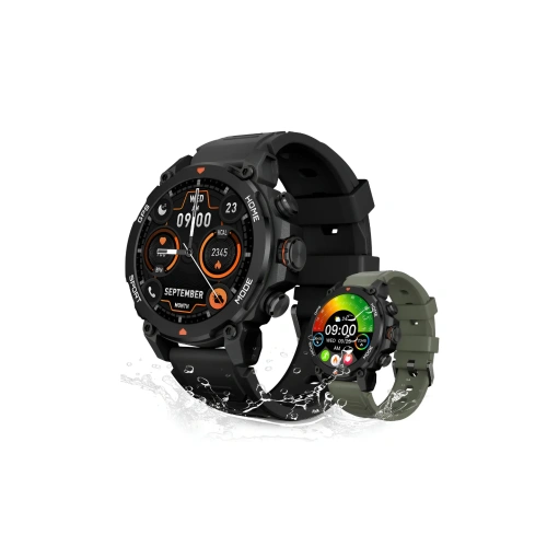 Relógio Smartwatch Aurafit Trek1 Com GPS À Prova D'água 5ATM
