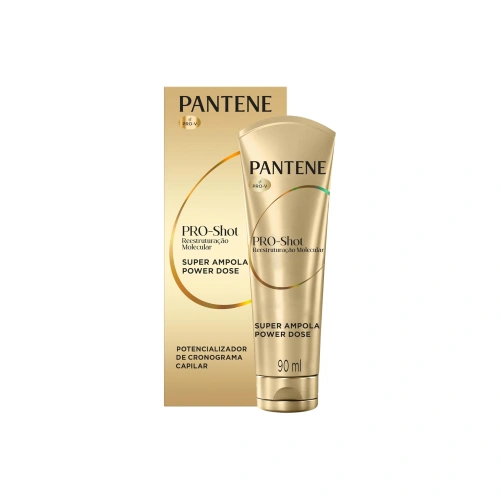 Ampola capilar Pantene PRO-Shot Super Ampola Power Dose Reestruturação Molecular 90 ml