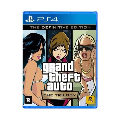Jogo de Vídeo Game Grand Theft Auto: The Trilogy – Definitive Edition Rockstar Games PlayStation 4 Mídia Física