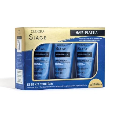 Kit Tratamento Capilar Siage Hair Plastia Mini 50ml cada