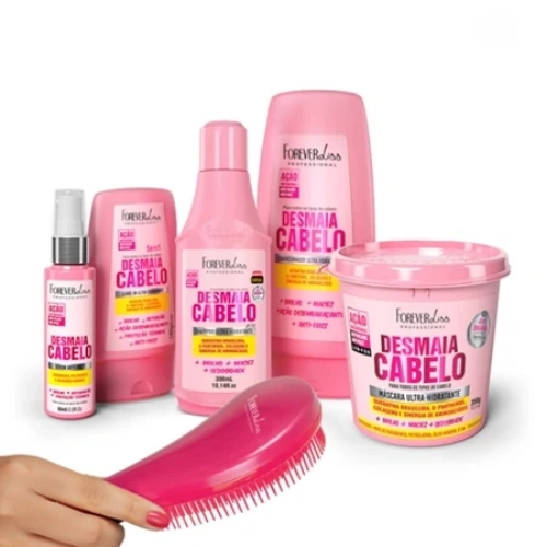 Kit de Tratamento Capilar Forever Liss Desmaia Cabelo 5 unidades