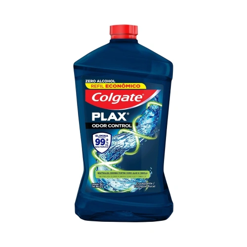 Enxaguante Bucal Colgate Plax Odor Control Sem Álcool 2L