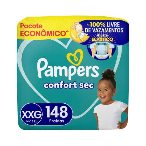 Fralda Pampers Confort Sec Tamanho XXG 148 Unidades