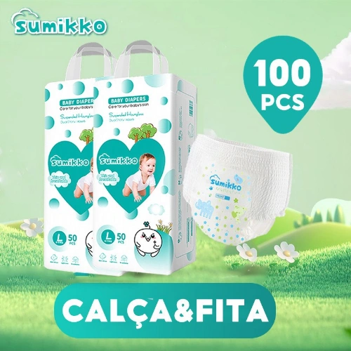 Calça Fraldas SUMIKKO Baby Ajustável Total Max G - 50 unidades