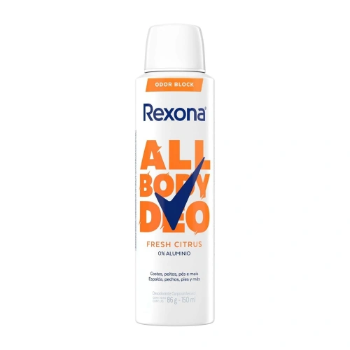 Desodorante corporal aerossol Rexona All Body Fresh Citrus 150ml