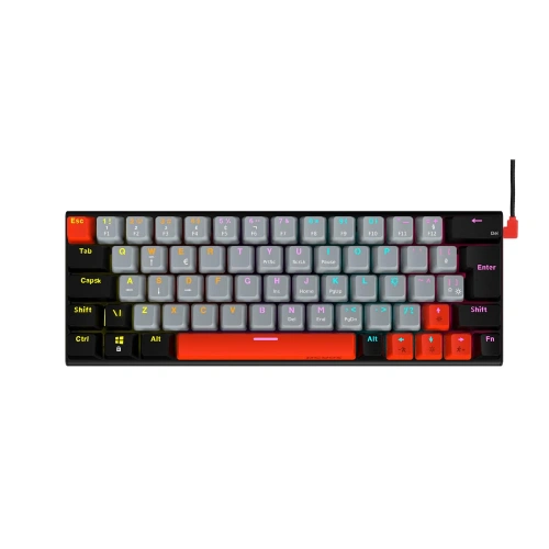Teclado Gamer Mecânico PCYES Kuromori PTKM60RD