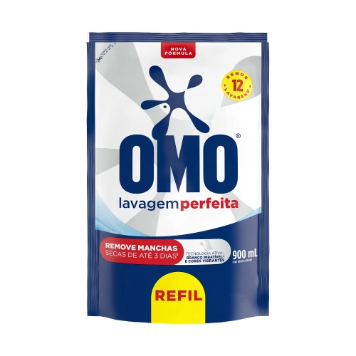 Sabão Líquido OMO Lavagem Perfeita Refil 900ml