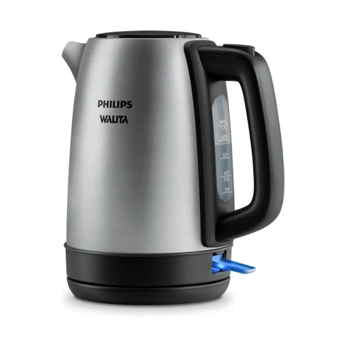 Chaleira Elétrica Philips Walita HD9350/91 1,7L 1200W Aço Inox Prata, 127v