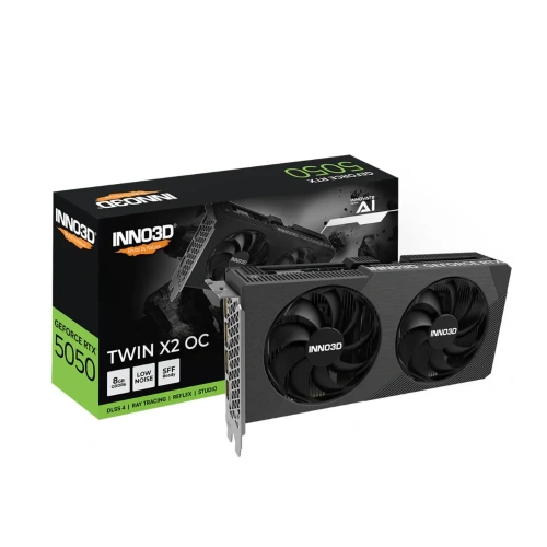Placa de Vídeo Nvidia GeForce RTX 5050 8GB GDDR6 Inno3D Twin X2 OC