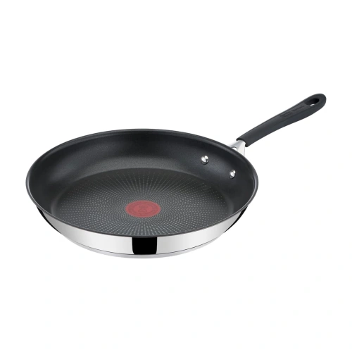 Frigideira T-Fal Jamie Oliver 28cm, Inox, com Fundo de Indução, Revestimento Titanium e Thermo Sinal