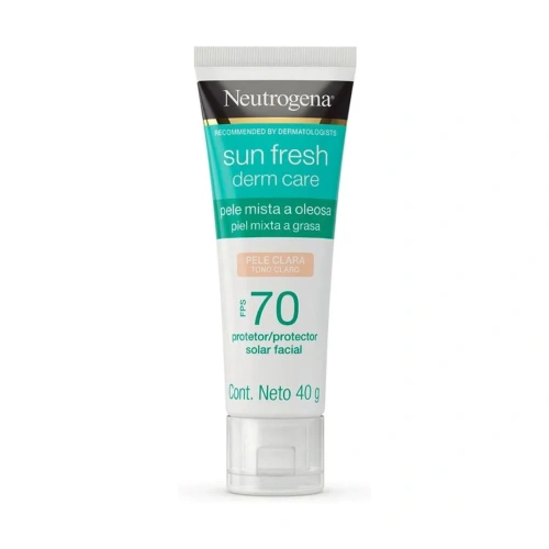 Protetor Solar Facial Neutrogena Sun Fresh Derm Care FPS 70 40g