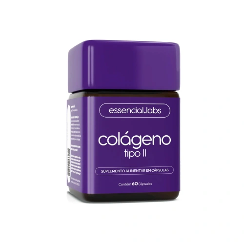 Suplemento Colágeno Tipo 2 Essencial Labs 45mg 60 Cápsulas