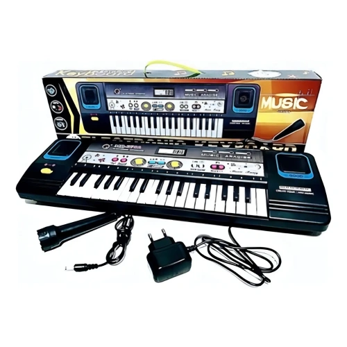 Teclado Elétrico Musical Infantil Toyng Show Toyng 37 Teclas com Microfone e Fonte