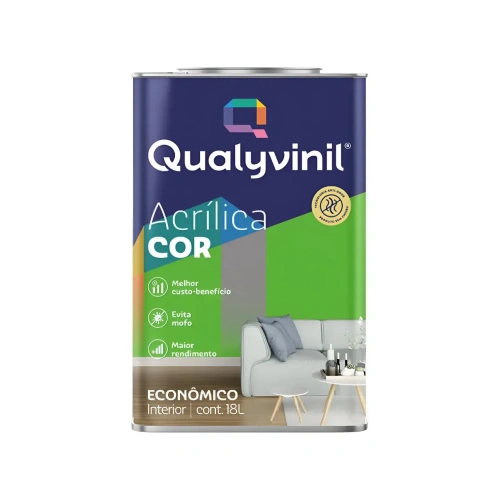Tinta Acrílica Econômica Qualyvinil QUALYVINIL 18L Verde-limão