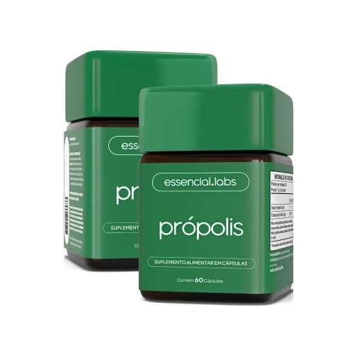 Suplemento Própolis Verde Essencial Labs 1000mg 120 Cápsulas (Kit 2x60)
