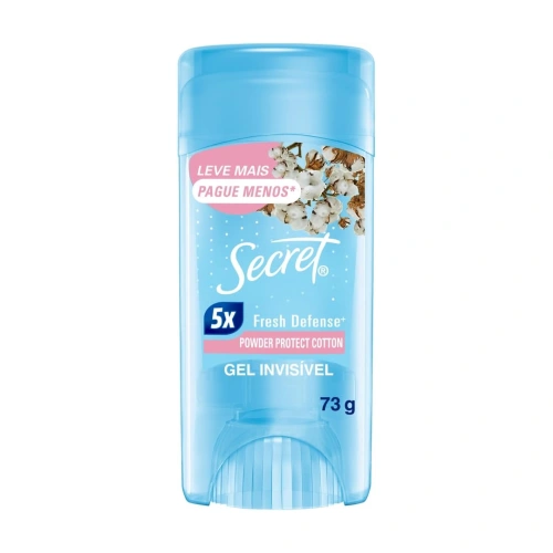 Desodorante Antitranspirante em Gel Secret Proteção de Algodão 73 g