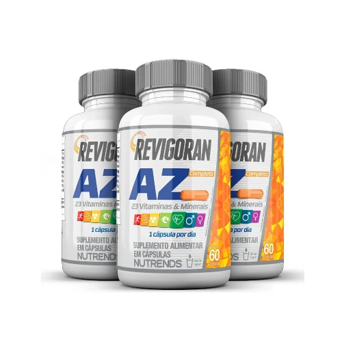 Suplemento Multivitamínico Nutrends Revigoran de A a Z 3x 60 Cápsulas Sem sabor