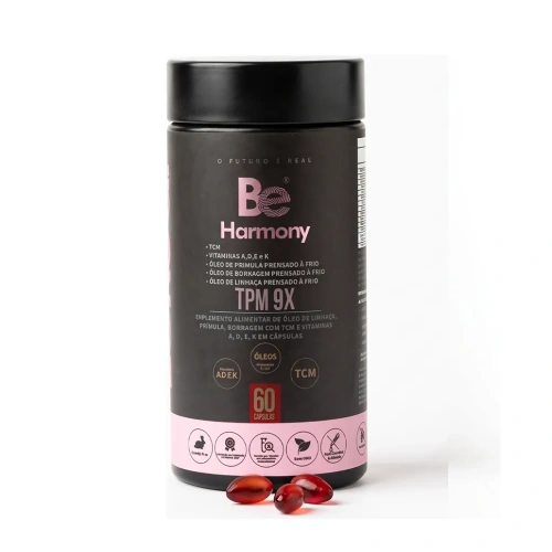 Suplemento Alimentar Be Real Be Harmony (Prímula, Borragem, Linhaça) 60 cápsulas