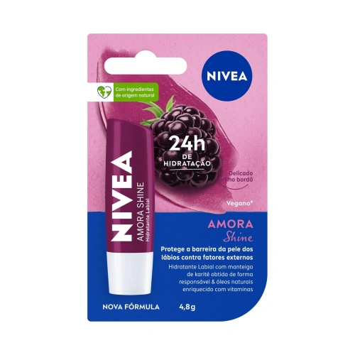 Hidratante Labial NIVEA Amora Shine 4,8g