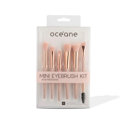 Kit de Pincéis para Olhos Océane Mini Eyebrush Kit 6 peças