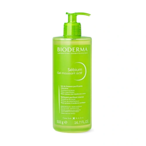 Gel de Limpeza Facial BIODERMA Sébium Gel Moussant Actif 500ml