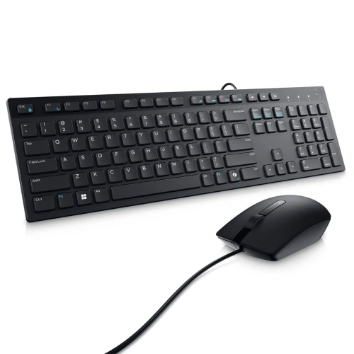 Combo Teclado e Mouse com fio Dell KM300C Preto