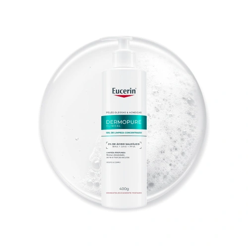 Gel de Limpeza Facial Antiacne Eucerin Dermopure Concentrado 400ml