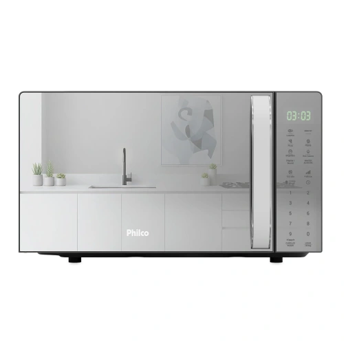 Micro-ondas Philco PMO24S 20L Pintura Limpa Fácil, 127 V