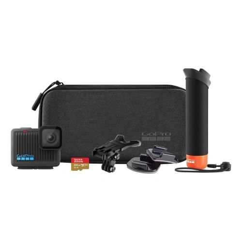Gopro Hero Bundle - Kit Câmera de Ação Compacta 4K Com Acessórios, 12Mp, Estabilização Hypersmooth, À Prova D'Água