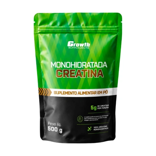 Suplemento de Creatina Growth Supplements Creatina Monohidratada 500g Pouch